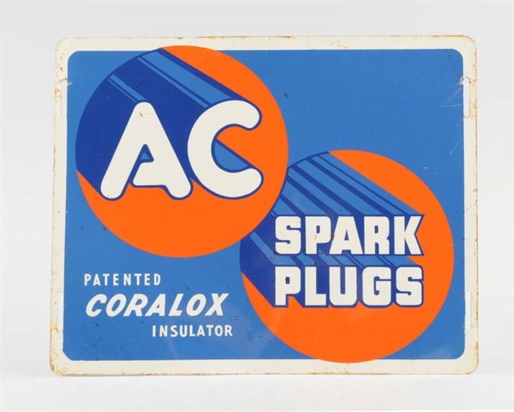 AC SPARK PLUGS CORALOX INSULATORS SIGN.           