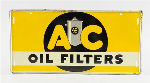 AC OIL FILTERS WITH CANISTER LOGO SIGN.           