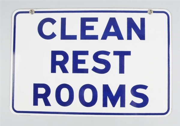 GULF CLEAN RESTROOMS SIGN.                        