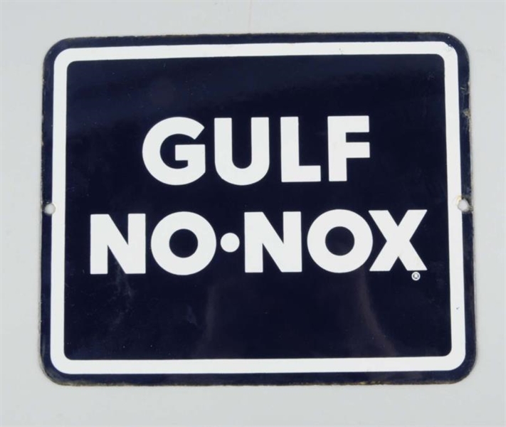 GULF NO-NOX SIGN.                                 