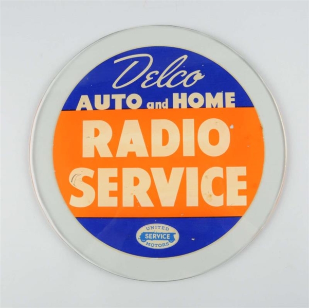 DELCO RADIO SERVICE WITH UNITED SERVICE LOGO.     