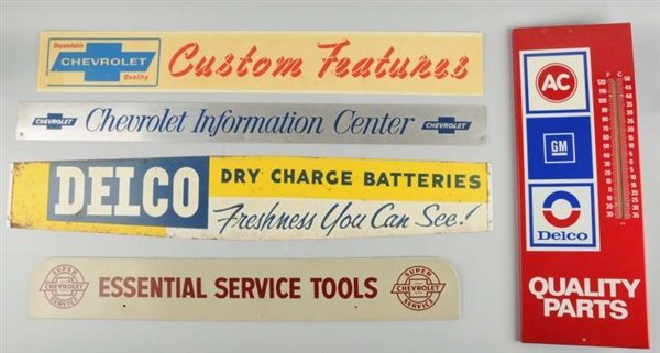 LOT OF 7: CHEVROLET, AC OR DELCO RELATED ITEMS.   