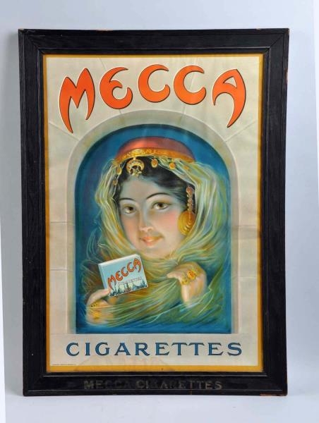 1908 MECCA CIGARETTES PAPER POSTER.               
