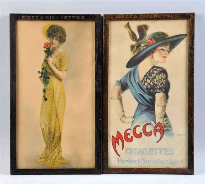 PAIR OF MECCA CIGARETTES SMALL POSTERS.           