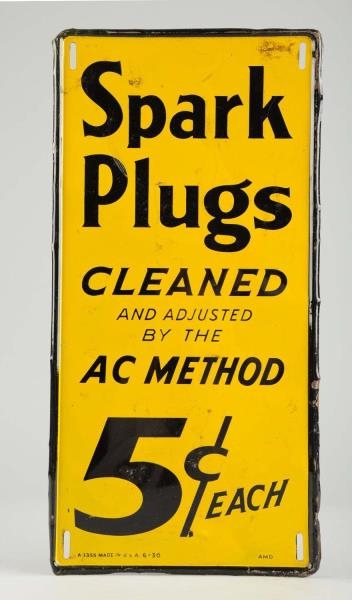 SPARK PLUGS CLEANED AC METHOD 5 CENTS.            