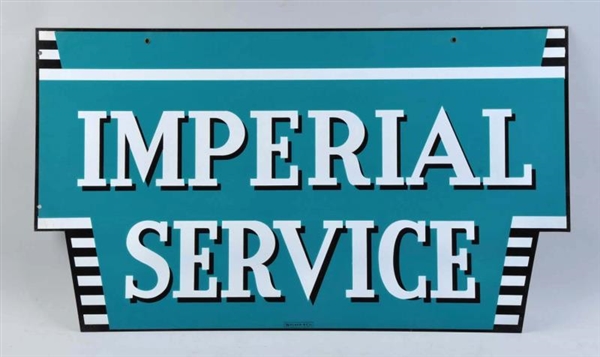 IMPERIAL SERVICE DOUBLE SIDED PORCELAIN SIGN.     
