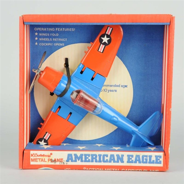DIECAST HUBLEY AMERICAN EAGLE AIRPLANE TOY.       