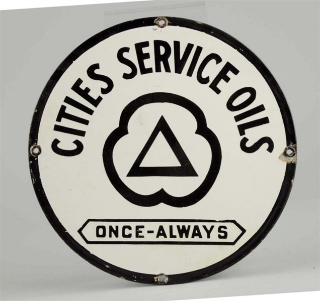 CITIES SERVICE OILS ONCE-ALWAYS WITH LOGO.        
