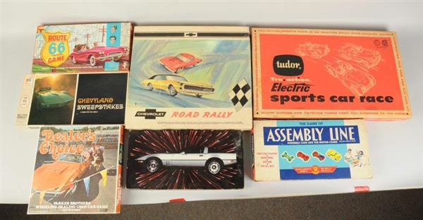 LOT OF 7: ASSORTED AUTOMOBILE INSPIRED GAMES.     