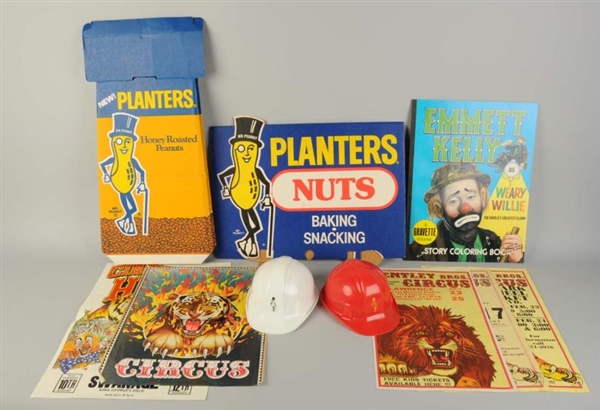 LOT OF PLANTERS PEANUT & OTHER ITEMS.             