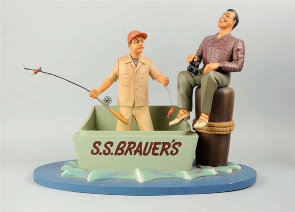 S.S. BRAUERS FISHING STORE DISPLAY.               