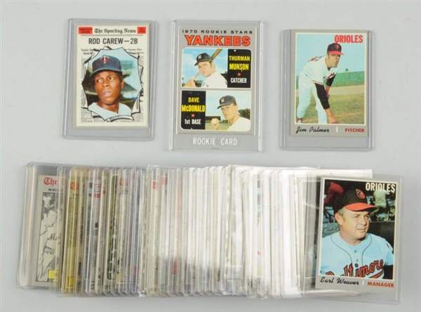 LOT OF APPROX. 50: TOPPS 1970 BASEBALL CARDS.     