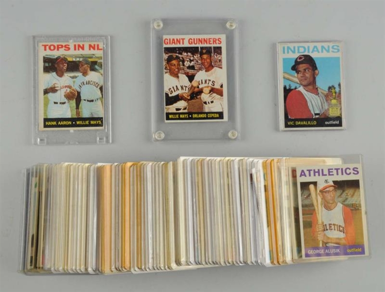 LOT OF APPROX. 70: 1964 TOPPS BASEBALL CARDS.     