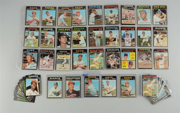 LOT OF APPROX. 50: 1970 TOPPS BASEBALL CARDS.     