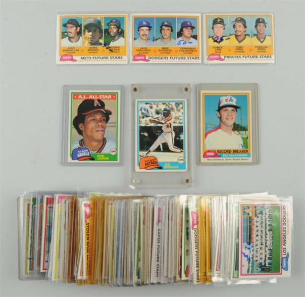 LOT OF APPROX. 90: 1981 TOPPS BASEBALL CARDS.     