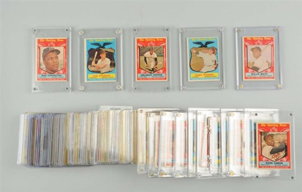 LOT OF APPROX. 75: 1959 TOPPS BASEBALL CARDS.     