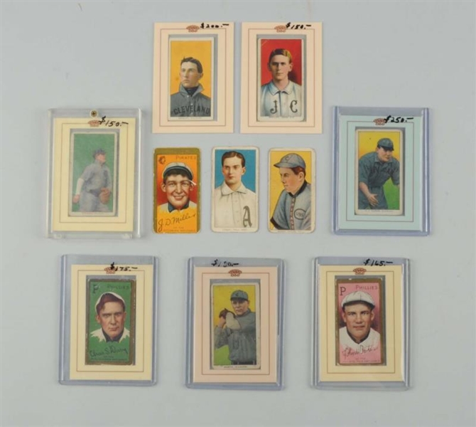 LOT OF 10: EARLY 206 & GOLD BORDER BASEBALL CARDS 