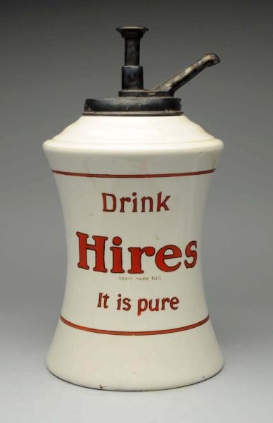HIRES ROOT BEER SYRUP DISPENSER.                  