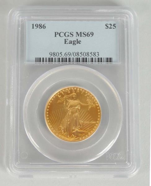 1986 $25 GOLD EAGLE.                              