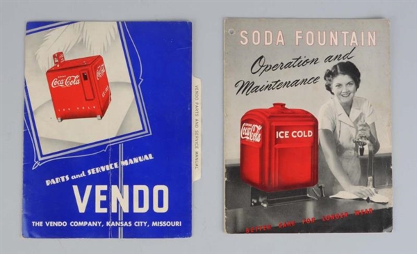 LOT OF 2: 1940S COCA-COLA VENDOR MANUALS.        