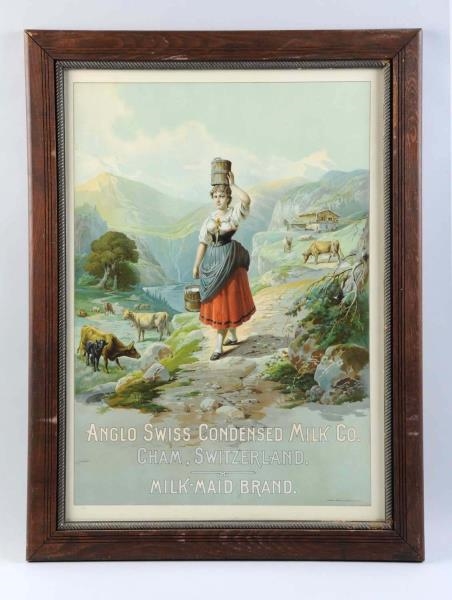 1900-05 MILK-MAID LARGE PAPER POSTER.             