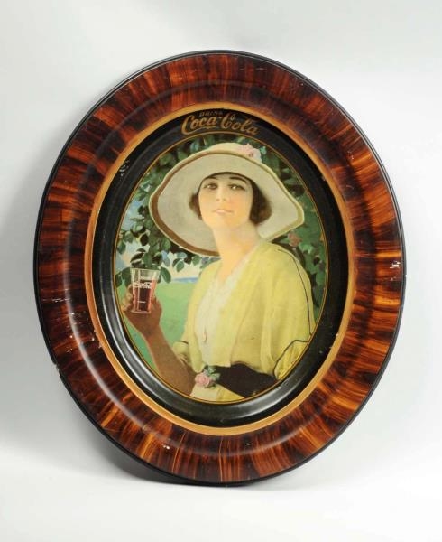 1920 COCA-COLA LARGE OVAL SERVING TRAY.           