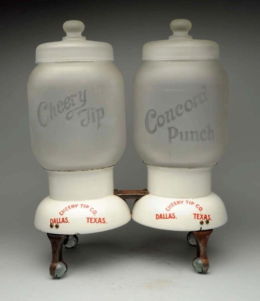 CONCORD PUNCH & CHERRY-TIP DOUBLE SYRUP DISPENSER 