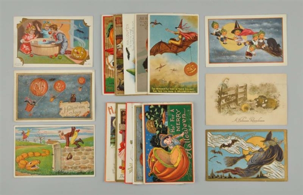 LOT OF 16: ASSORTED HALLOWEEN CARDS.              