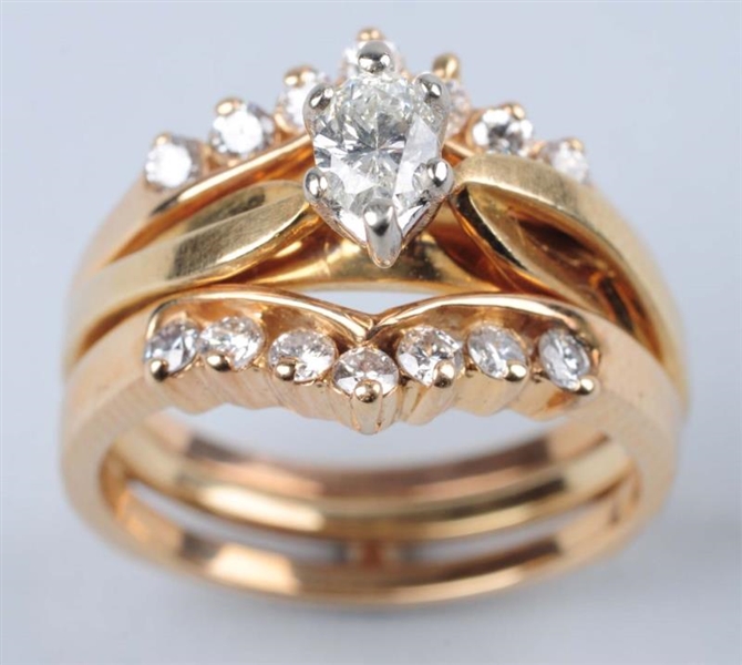 DIAMOND ENGAGEMENT RING & WEDDING WRAP.           