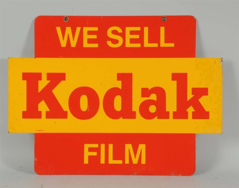 1950S-60S KODAK FILM TIN SIDEWALK SIGN.           