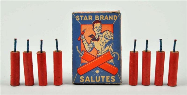 LATE1920S STAR BRAND FULL 2” SALUTE BOX.          