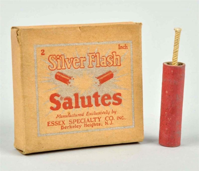 RARE 1920S SILVER FLASH SALUTES BOX.              
