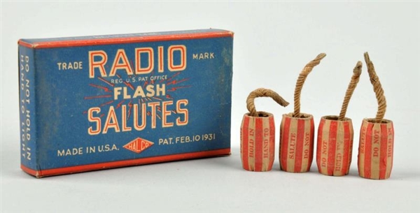 RARE HALCO RADIO FLASH SALUTES FULL 1930S BOX.    