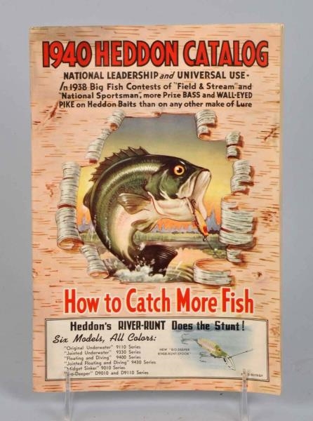 1940 HEDDON FISHING LURE CATALOG.                 
