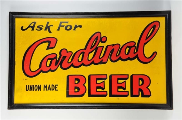 CARDINAL BEER LARGE OUTDOOR ADVERTISING SIGN.     