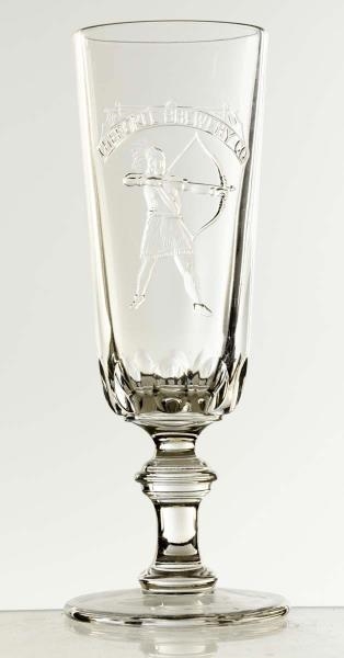 CHEROKEE BREWERY CO. PEDESTAL PILSNER GLASS.      