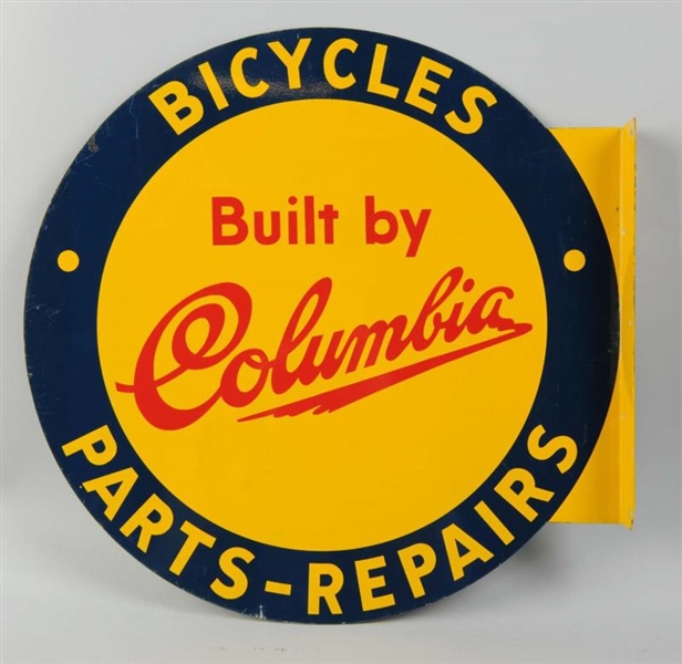 1940’S-50’S COLUMBIA BICYCLES FLANGE SIGN.        