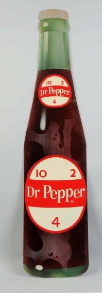 1960’S DR. PEPPER 2-SIDED FOIL SIGN.              