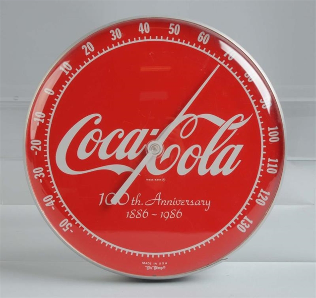 1986 COCA-COLA 100TH ANNIVERSARY THERMOMETER.     