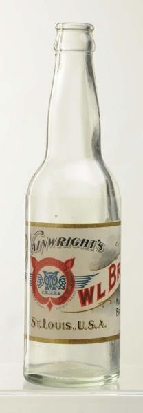 WAINWRIGHTS PRE-PROHIBITION BEER BOTTLE & LABEL. 