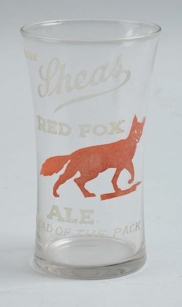 SHEAS RED FOX ALE GLASS.                          