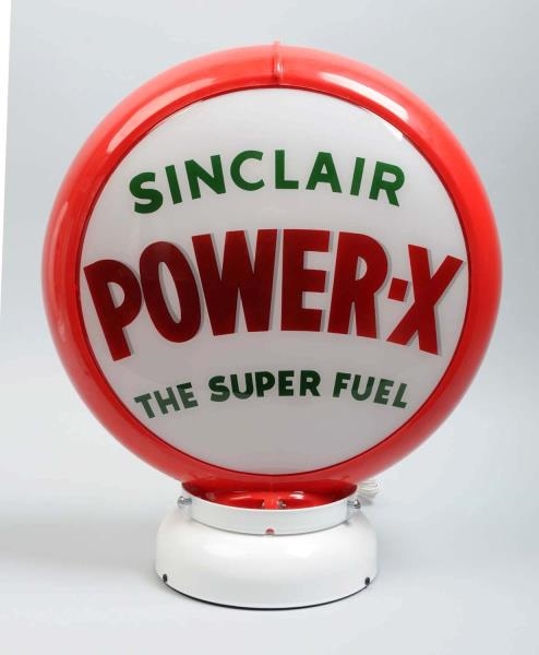 SINCLAIR POWER-X SUPER FUEL GLOBE.                