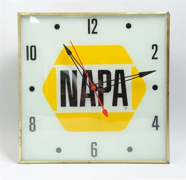 NAPA ELECTRIC LIGHTED CLOCK.                      
