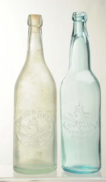 LOT OF 2: EARLY ANHEUSER-BUSCH BEER BOTTLES.      