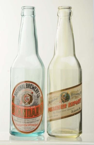 LOT OF 2: PRE-PROHIBITION NAT. BREWERY BOTTLES.   