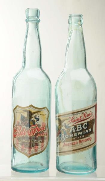 LOT OF 2: PRE-PROHIBITION AM. BREWERY BOTTLES.    