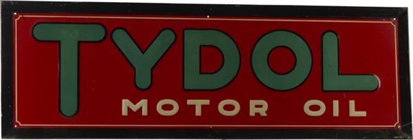 TYDOL MOTOR OIL SELF-FRAMED EMBOSSED TIN SIGN     