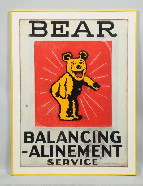 BEAR BALANCING ALINEMENT SERVICE SIGN             