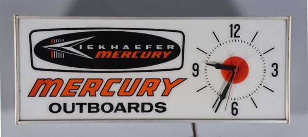 MERCURY KIEKHAEFER OUTBOARDS LIGHTED CLOCK        