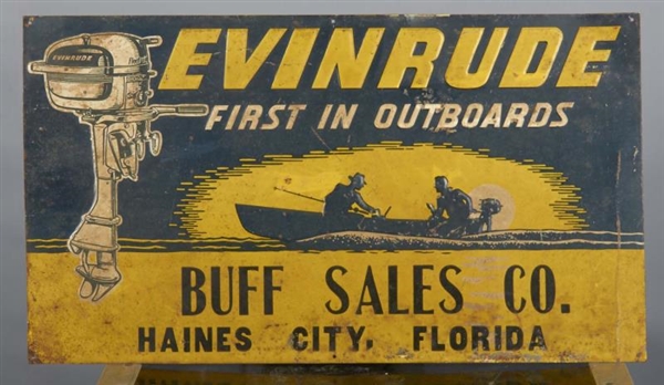 EVINRUDE “FIRST IN OUTBOARDS” SIGN                